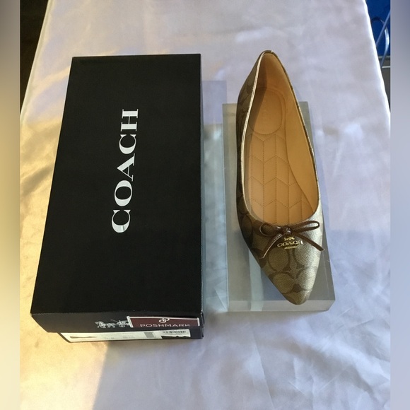 Coach Annabel Signature Ballet Shoes NIB - Picture 3 of 4